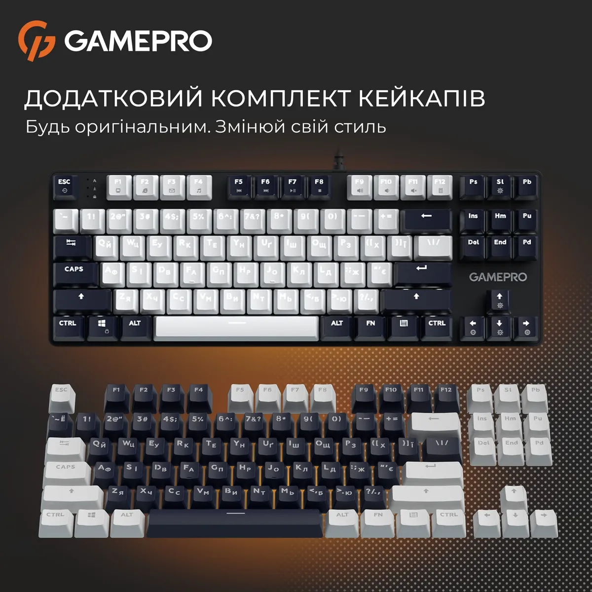 Дротова механічна клавіатура GamePro Genesis Metallic (MK110B) 87% Red switches - мініатюра 13