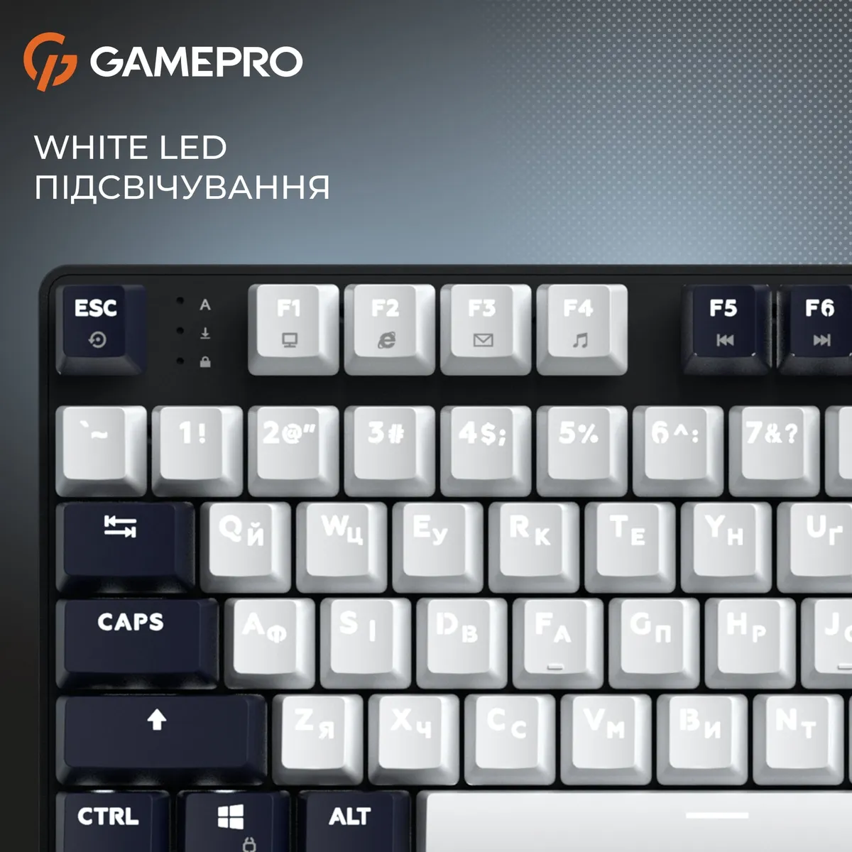 Дротова механічна клавіатура GamePro Genesis Metallic (MK110B) 87% Red switches - мініатюра 15