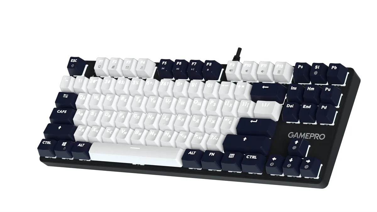 Дротова механічна клавіатура GamePro Genesis Metallic (MK110B) 87% Red switches - мініатюра 2