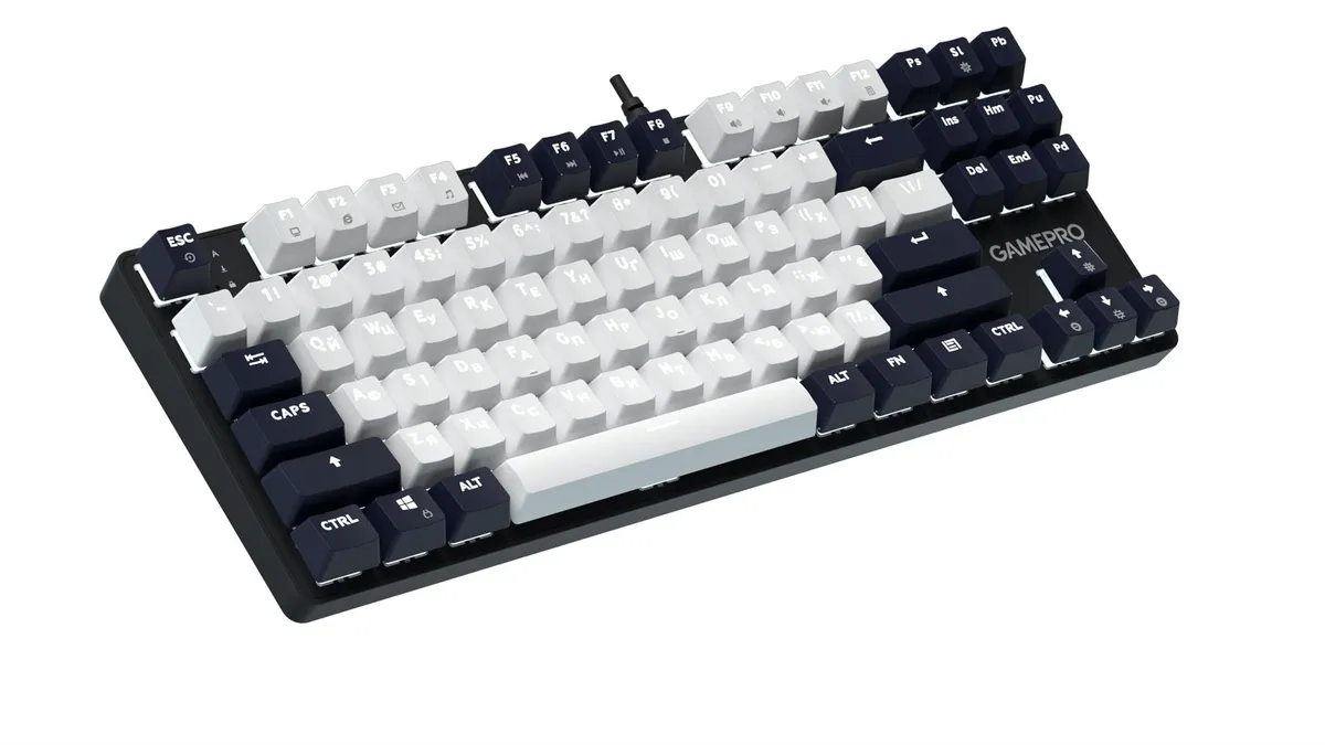 Дротова механічна клавіатура GamePro Genesis Metallic (MK110B) 87% Red switches - мініатюра 3