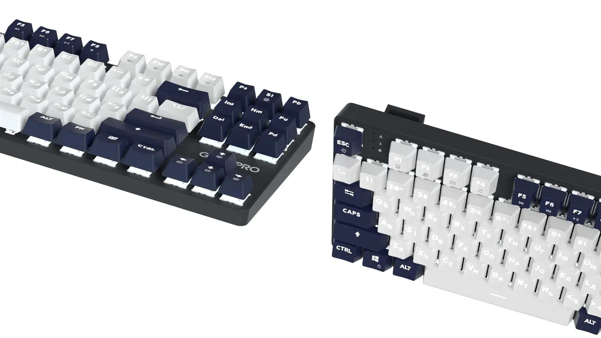Дротова механічна клавіатура GamePro Genesis Metallic (MK110B) 87% Red switches - мініатюра 6