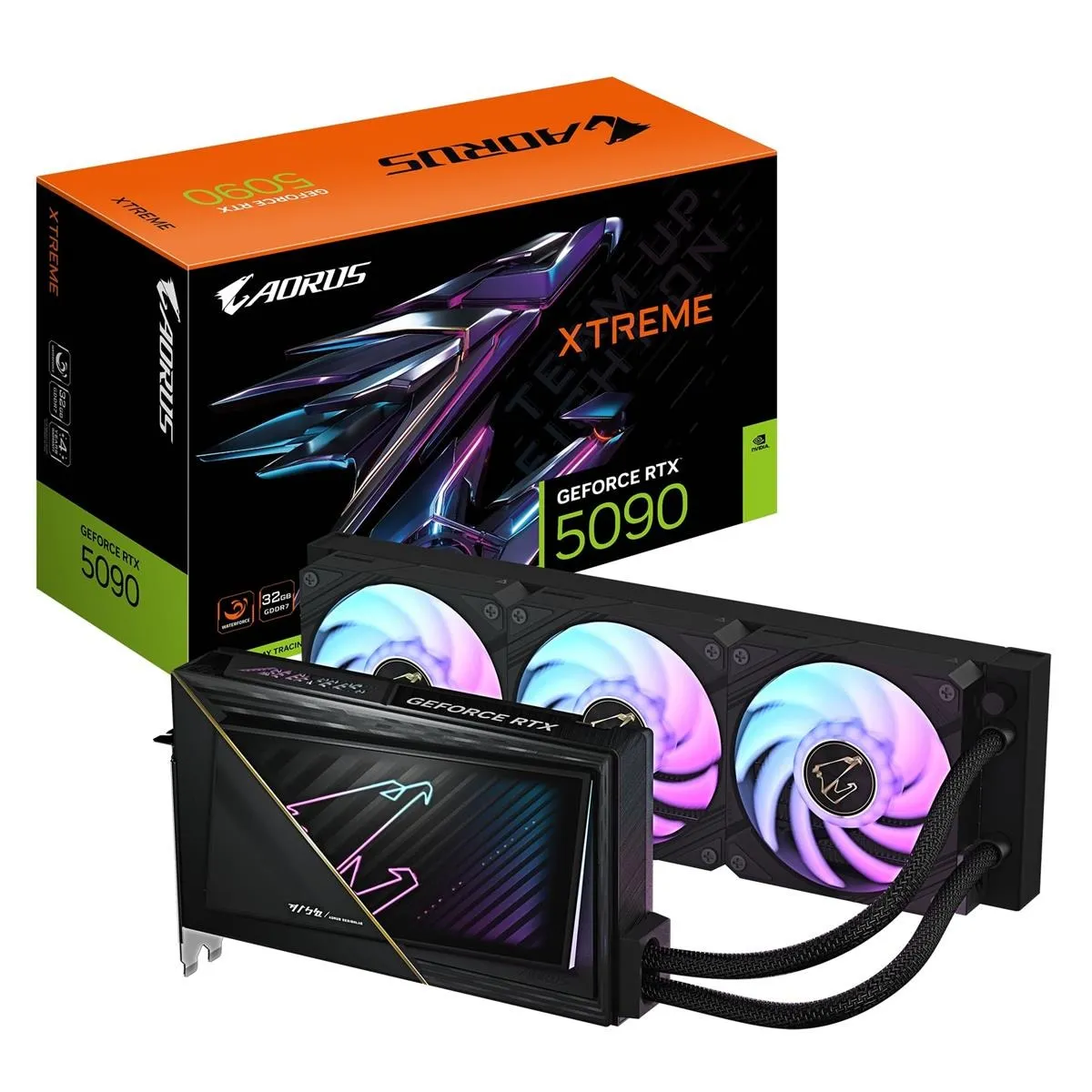 Відеокарта GF RTX 5090 32GB GDDR7 Aorus Xtreme Waterforce Gigabyte (GV-N5090AORUSX W-32GD) - мініатюра 5
