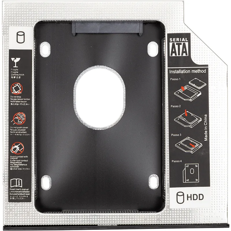 Адаптер HDD 2.5" для ноутбука у відсік CD-ROM PowerPlant HB390014 (12.7 мм)