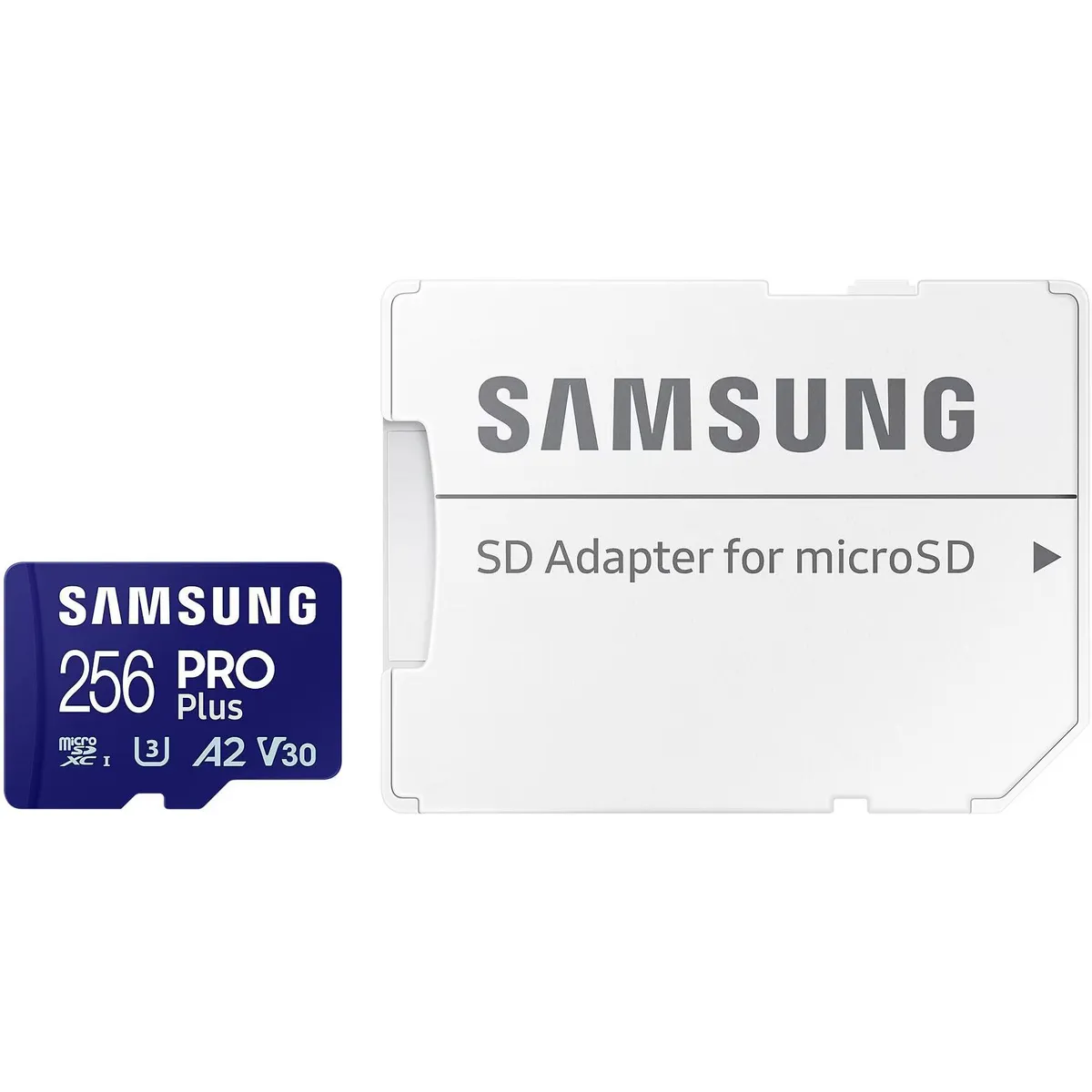 Карта пам`яті MicroSDXC 256GB UHS-I/U3 Class 10 Samsung Pro Plus + SD-адаптер (MB-MD256SA/EU) - зображення 1