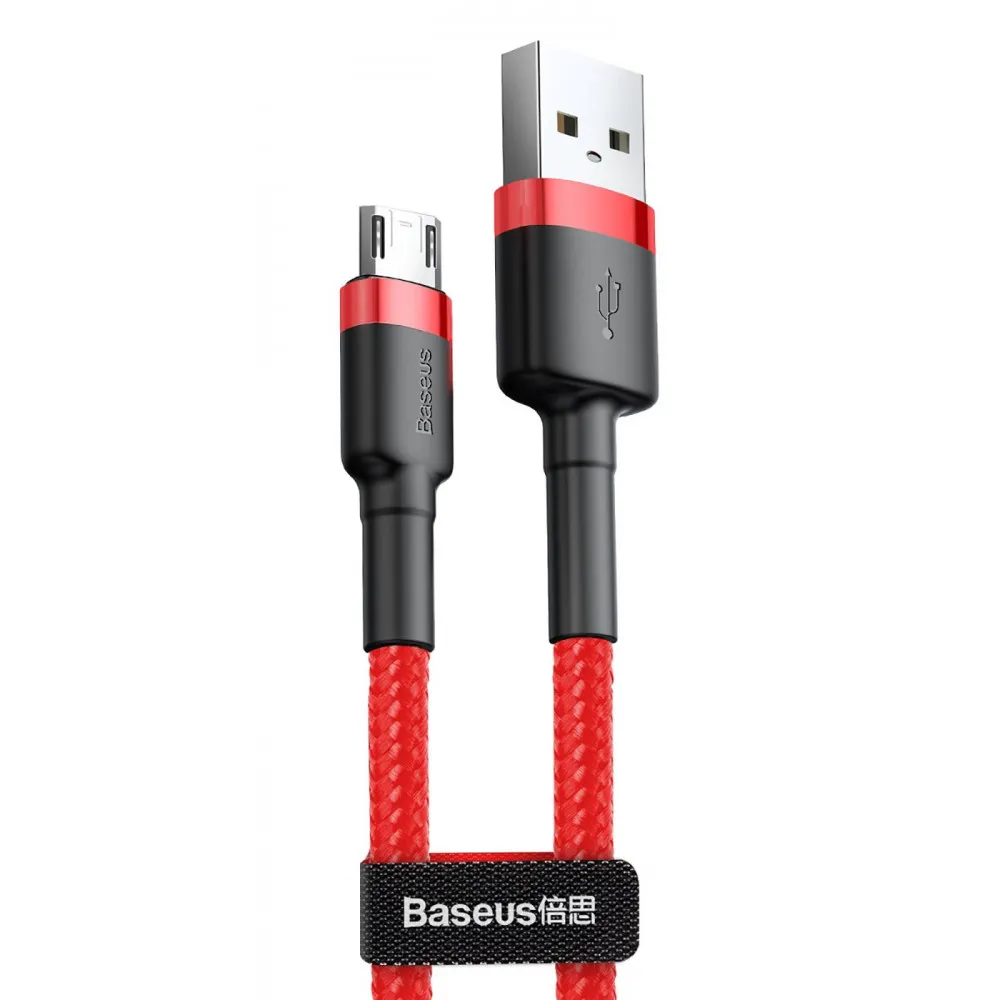 Кабель Baseus Cafule Micro USB 2.4A (1m) (red) - зображення 1