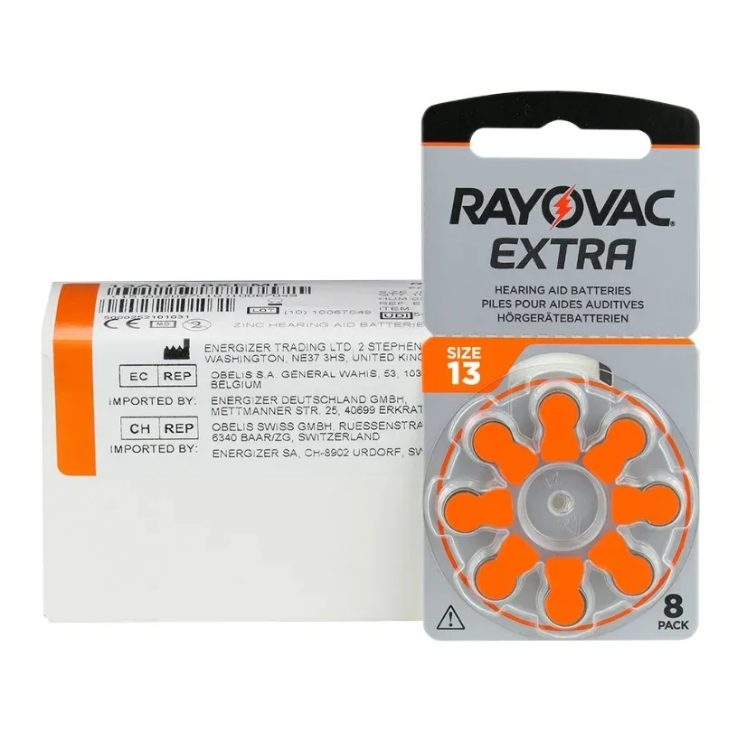 Батарейка Rayovac Extra 13 (13AUX-8XEMF) BL 8 шт (для слухових апаратів) - мініатюра 2