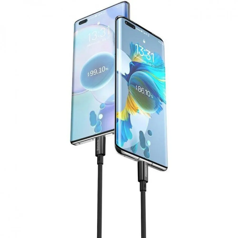 Кабель Baseus Superior Series Fast Charging Data Type-C 100W (1,5m) (white) - мініатюра 5