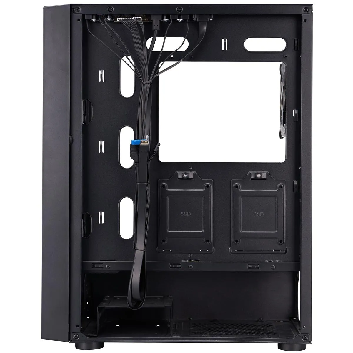 Корпус 1stPlayer Go6-BK-4FS7 Black без БЖ - мініатюра 3