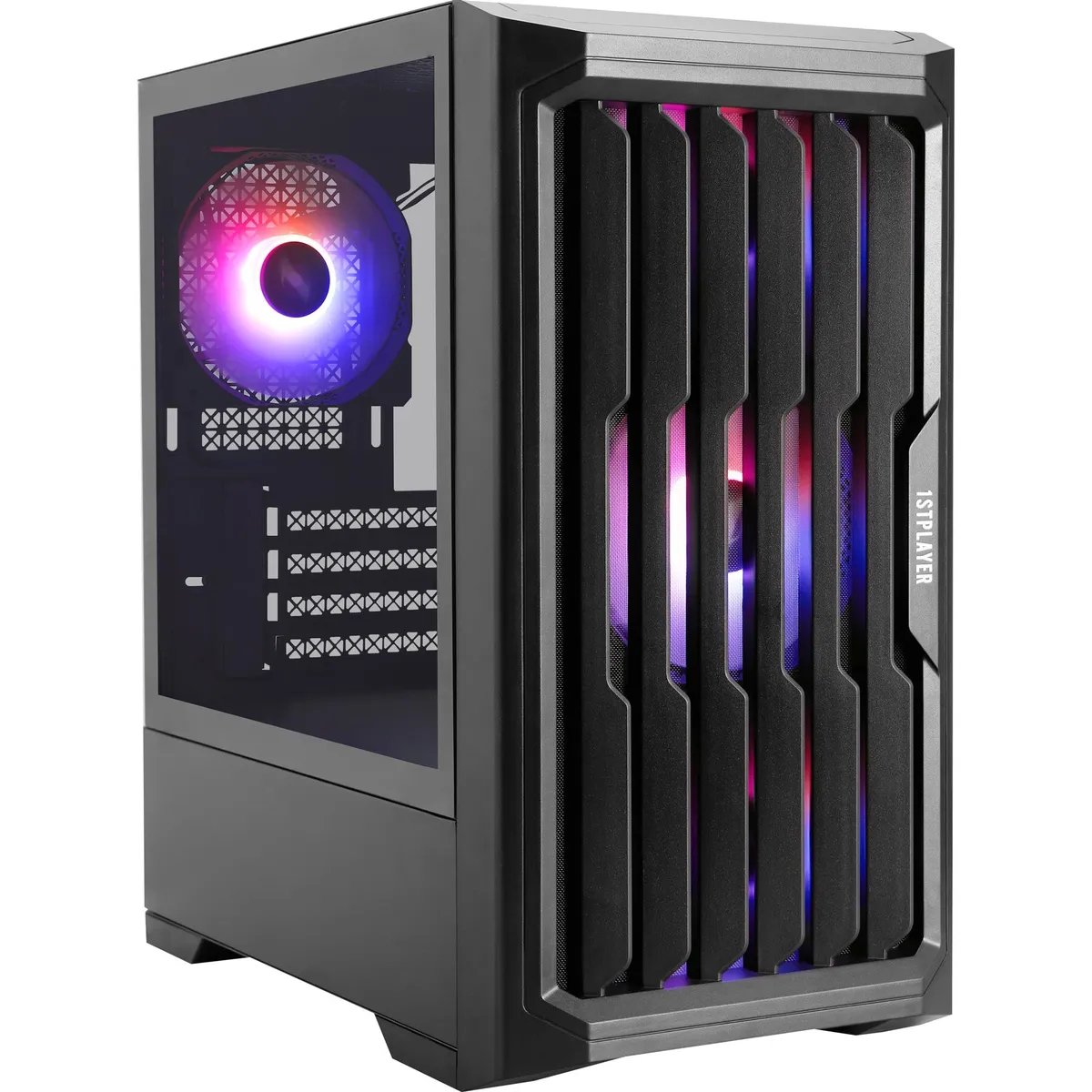 Корпус 1stPlayer H2-BK-4F7 Black без БЖ - мініатюра 17