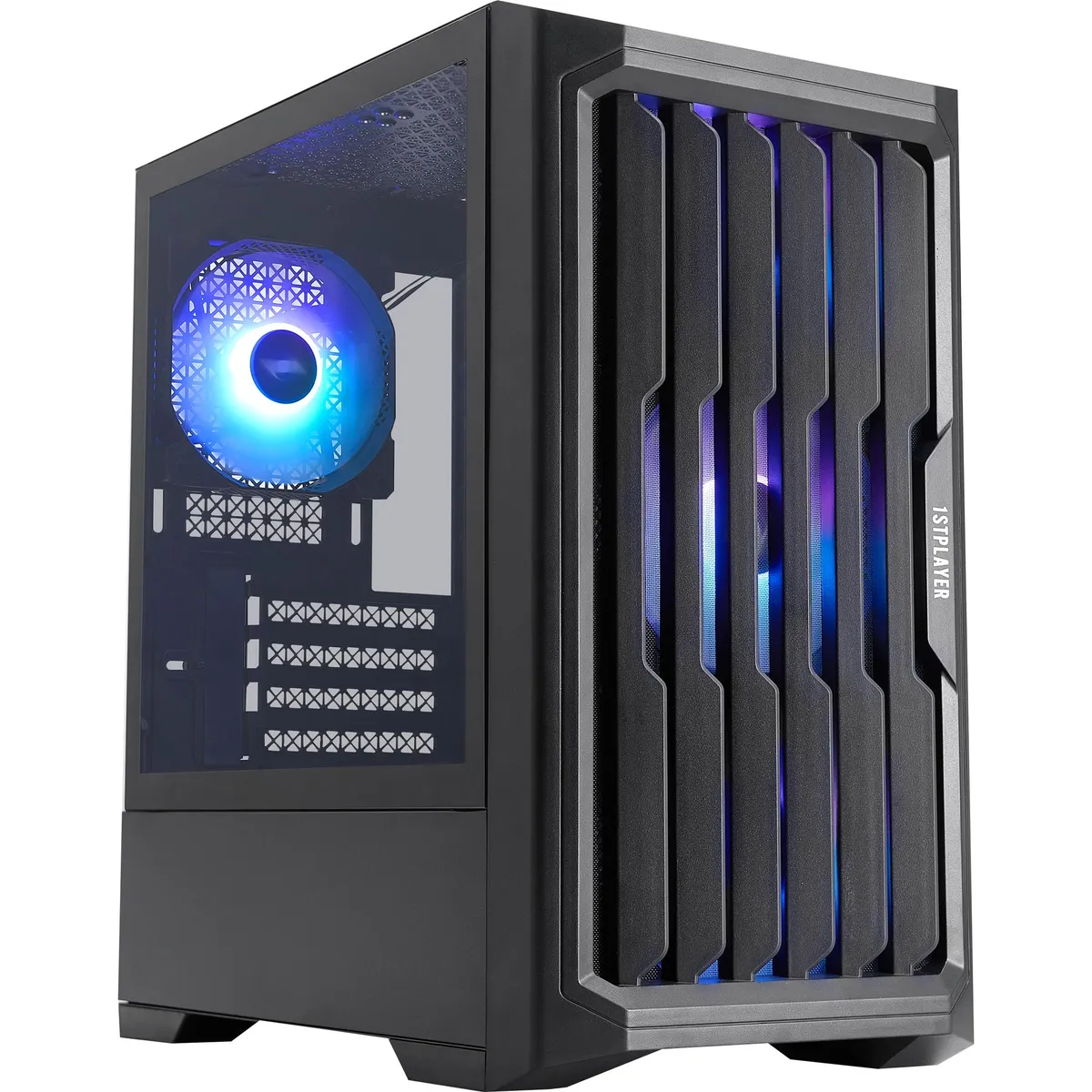 Корпус 1stPlayer H2-BK-4F7 Black без БЖ - мініатюра 9