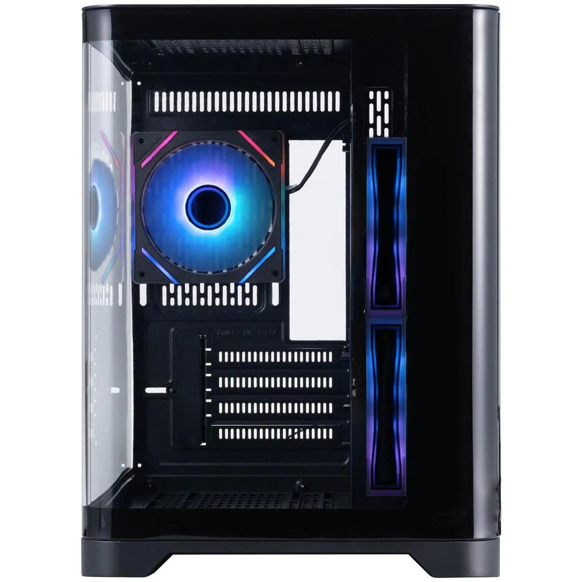 Корпус 1stPlayer UV5-BK-2FC7R-1FC7 Black без БЖ - мініатюра 2