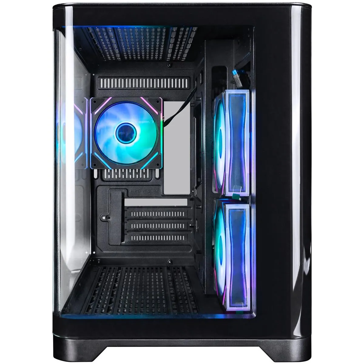 Корпус 1stPlayer UV6-BK-2FC7R-1FC7 Black без БЖ - мініатюра 9
