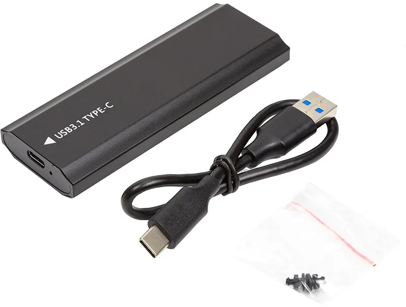 Зовнішня кишеня PowerPlant для SSD Premium M.2 PCIe NGFF/NVMe USB3.1 (HC380459) - мініатюра 4