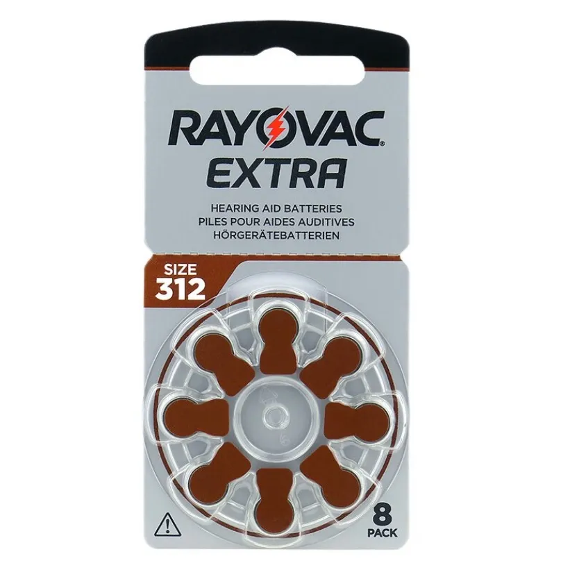 Батарейка Rayovac Extra 312 (312AUX-8XEMF) BL 8 шт (для слухових апаратів)