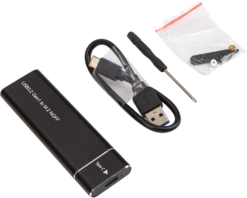 Зовнішня кишеня PowerPlant для SSD M.2 SATA USB3.2 (HC380305) - мініатюра 3