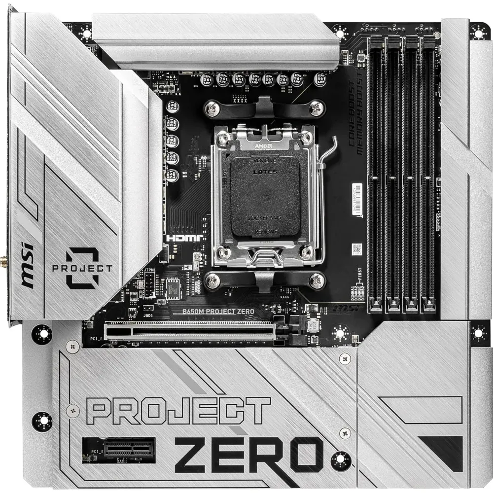 Материнська плата MSI B650M Project Zero Socket AM5 - мініатюра 2
