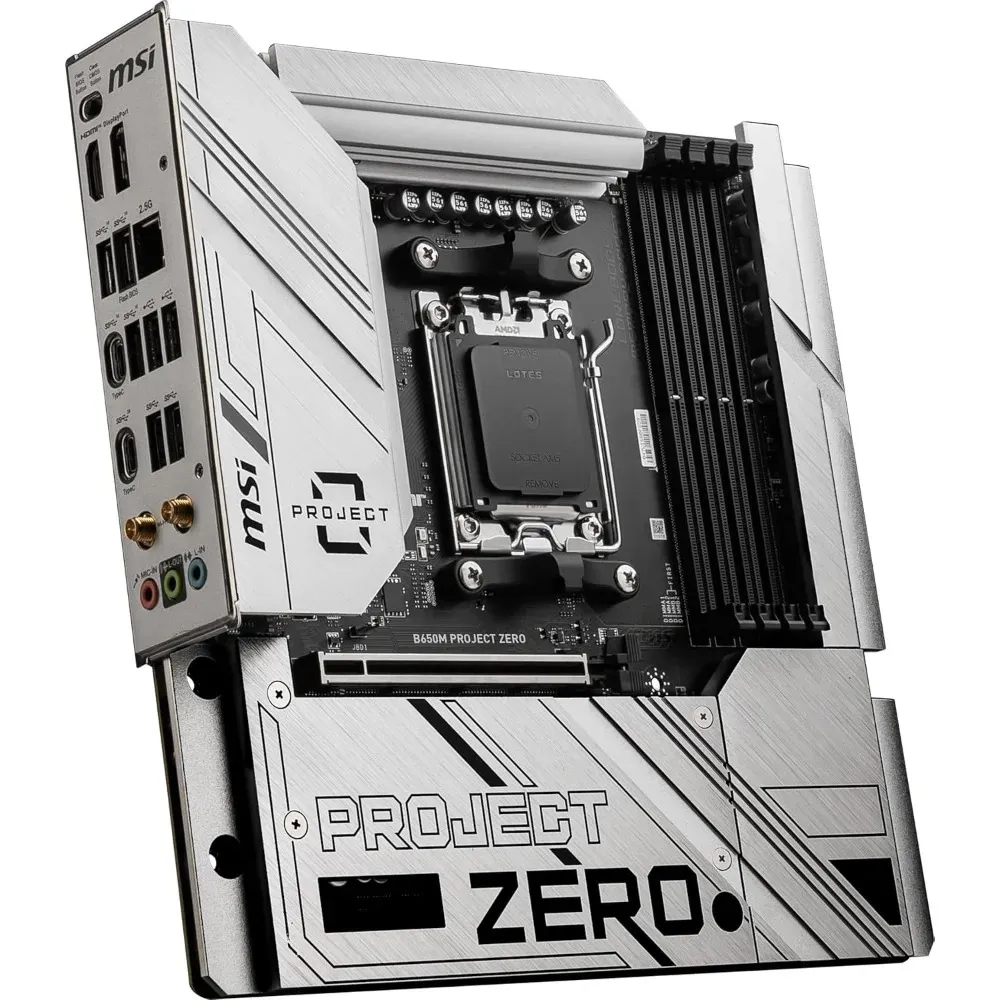 Материнська плата MSI B650M Project Zero Socket AM5 - мініатюра 3