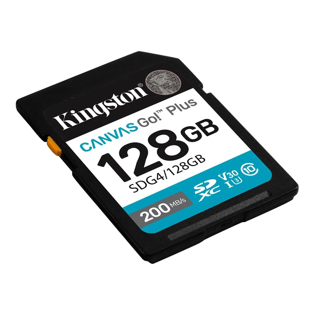Карта пам`ятi SDXC 128GB UHS-I/U3 Class 10 Kingston Canvas Go! Plus R200/W200MB/s (SDG4/128GB) - мініатюра 2