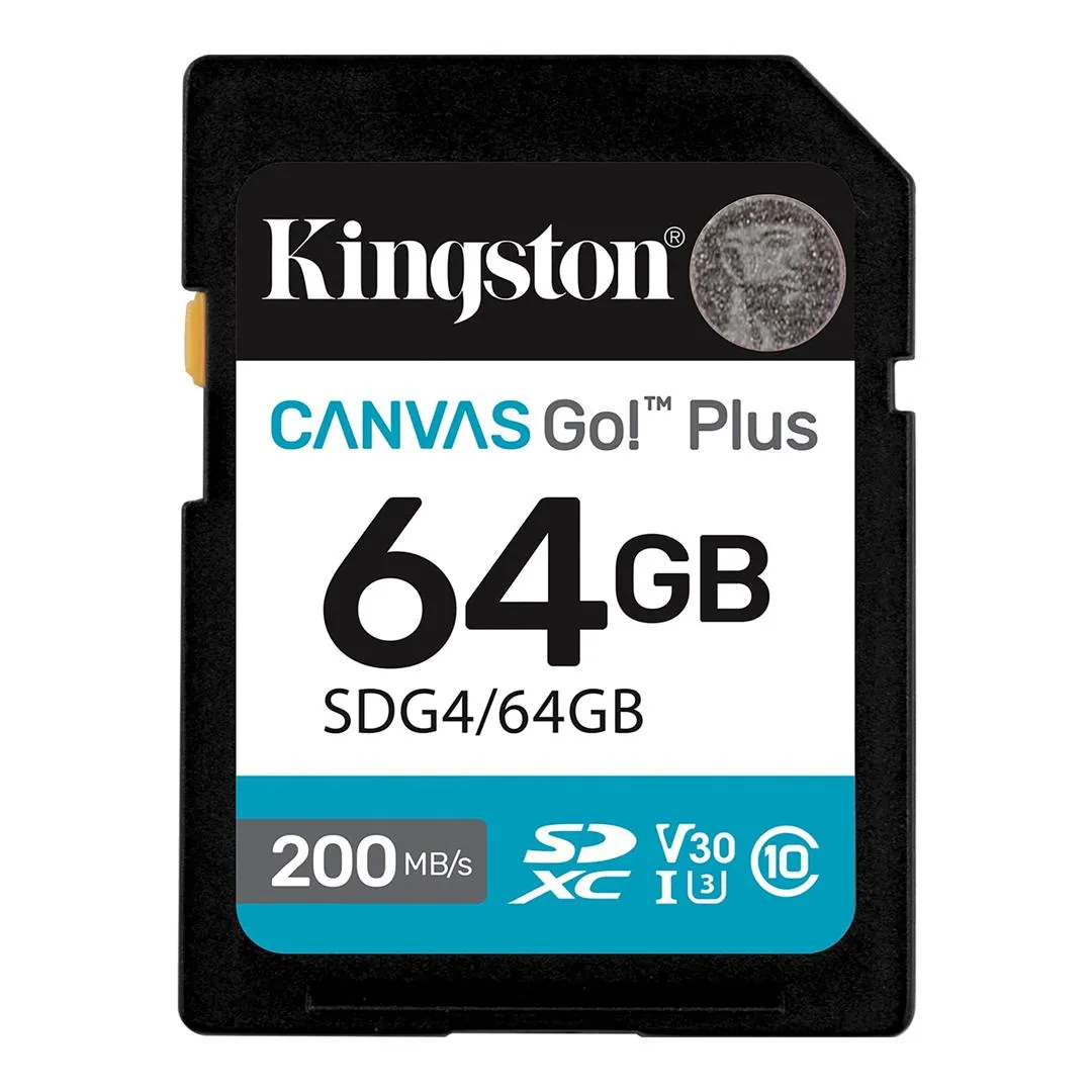 Карта пам`ятi SDXC  64GB UHS-I/U3 Class 10 Kingston Canvas Go! Plus R200/W200MB/s (SDG4/64GB) - зображення 1