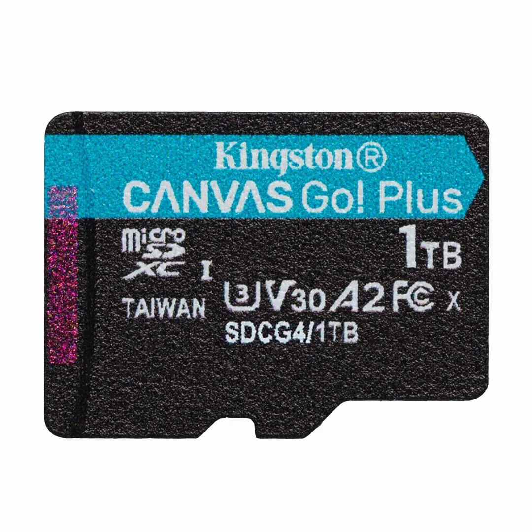 Карта пам`яті MicroSDXC 1TB UHS-I/U3 Class 10 Kingston Canvas Go! Plus R200/W160MB/s (SDCG4/1TBSP) - зображення 1