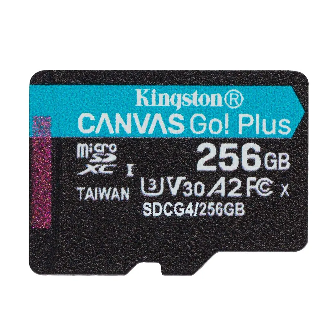 Карта пам`яті MicroSDXC  256GB UHS-I/U3 Class 10 Kingston Canvas Go! Plus R200/W160MB/s (SDCG4/256GBSP) - зображення 1