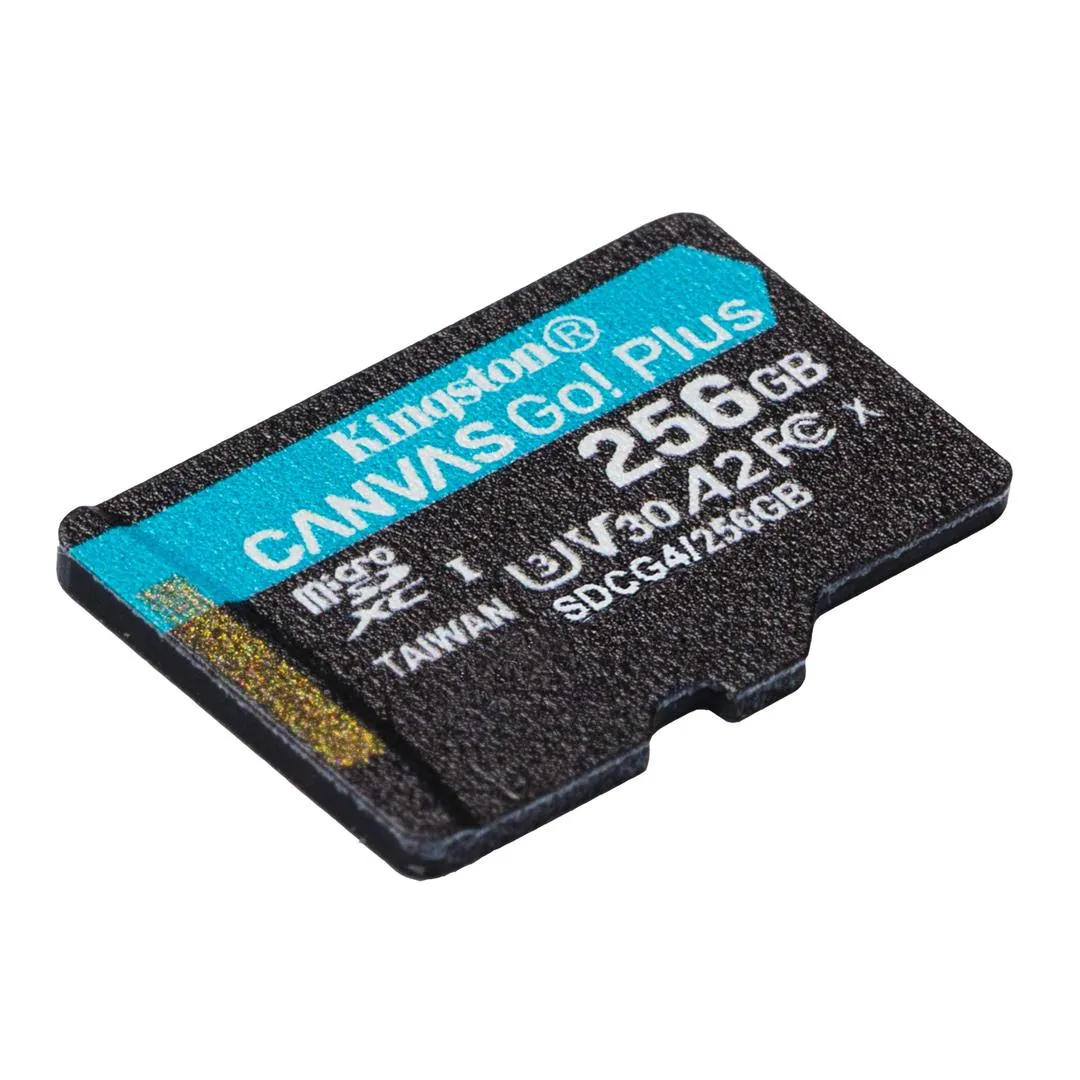 Карта пам`яті MicroSDXC  256GB UHS-I/U3 Class 10 Kingston Canvas Go! Plus R200/W160MB/s (SDCG4/256GBSP) - мініатюра 2