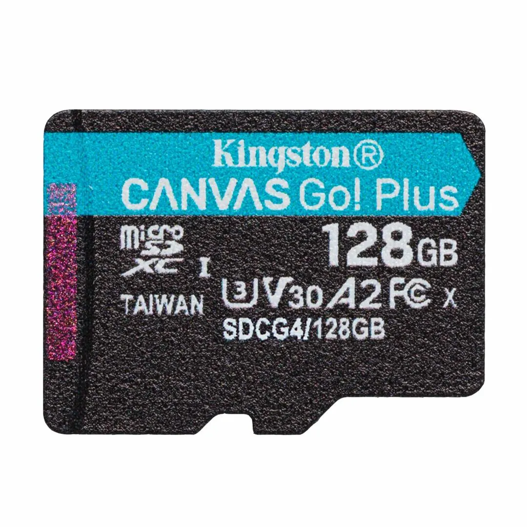 Карта пам`яті MicroSDXC  128GB UHS-I/U3 Class 10 Kingston Canvas Go! Plus R200/W200MB/s (SDCG4/128GBSP) - зображення 1