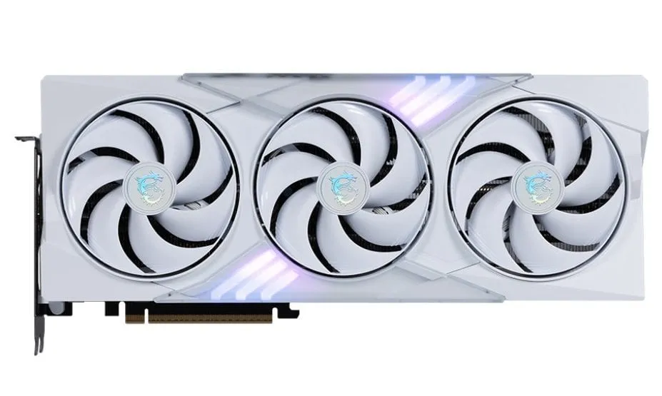 Відеокарта GF RTX 5080 16GB GDDR7 Gaming Trio OC White MSI (GeForce RTX 5080 16G GAMING TRIO OC WHITE) - мініатюра 2