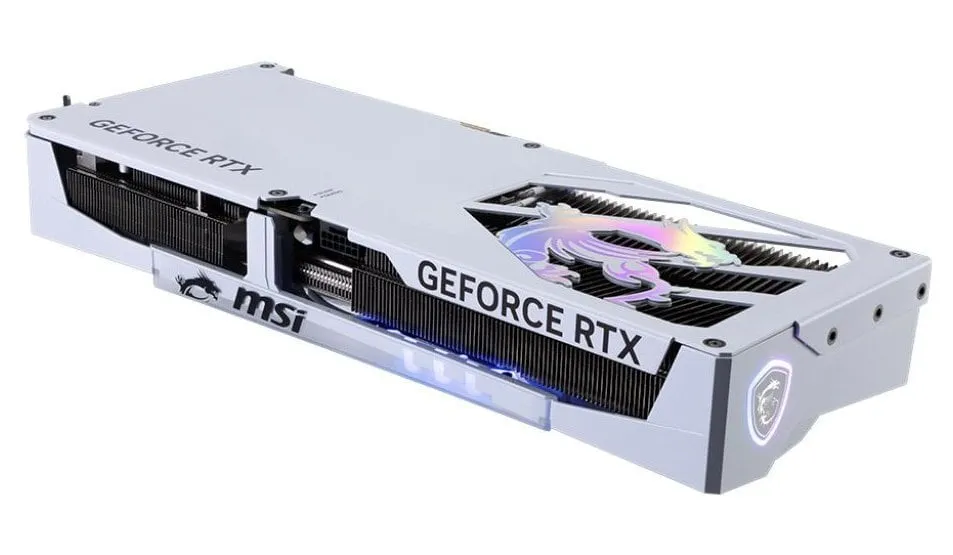 Відеокарта GF RTX 5080 16GB GDDR7 Gaming Trio OC White MSI (GeForce RTX 5080 16G GAMING TRIO OC WHITE) - мініатюра 3