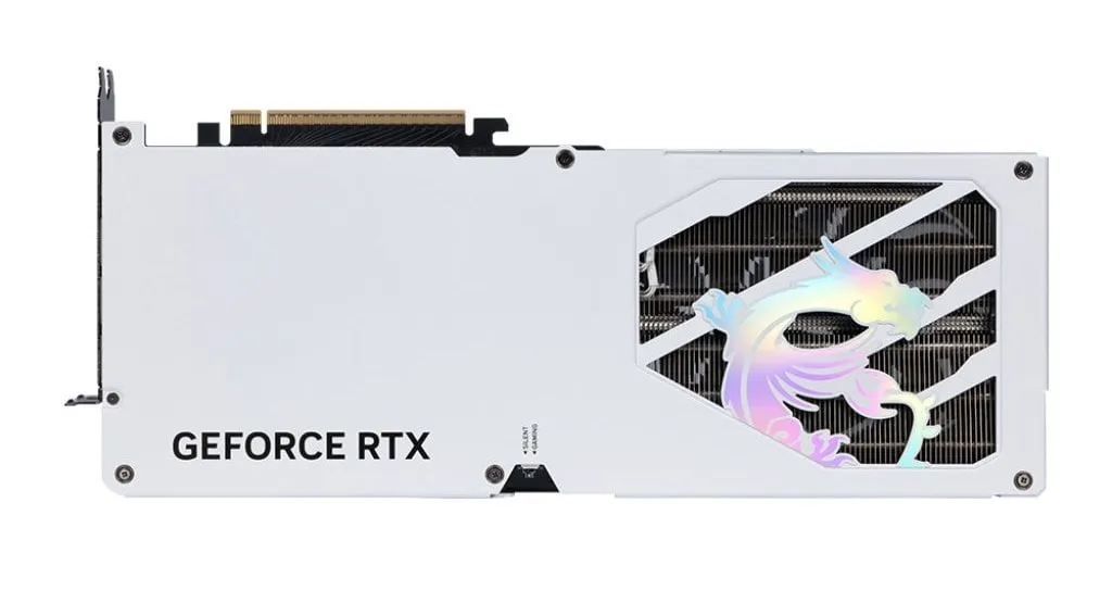 Відеокарта GF RTX 5080 16GB GDDR7 Gaming Trio OC White MSI (GeForce RTX 5080 16G GAMING TRIO OC WHITE) - мініатюра 4