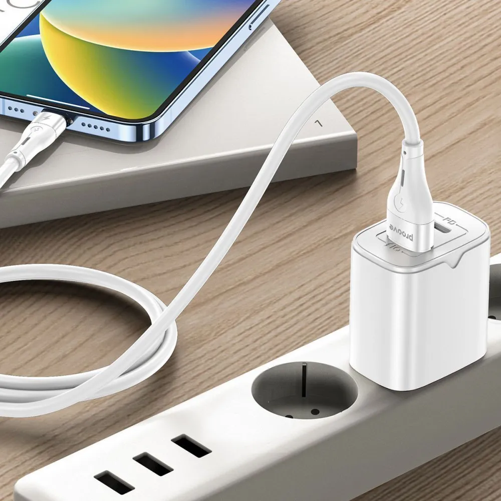 Кабель Proove Soft Silicone USB to Micro USB 2.4A (1m) (white) - мініатюра 10