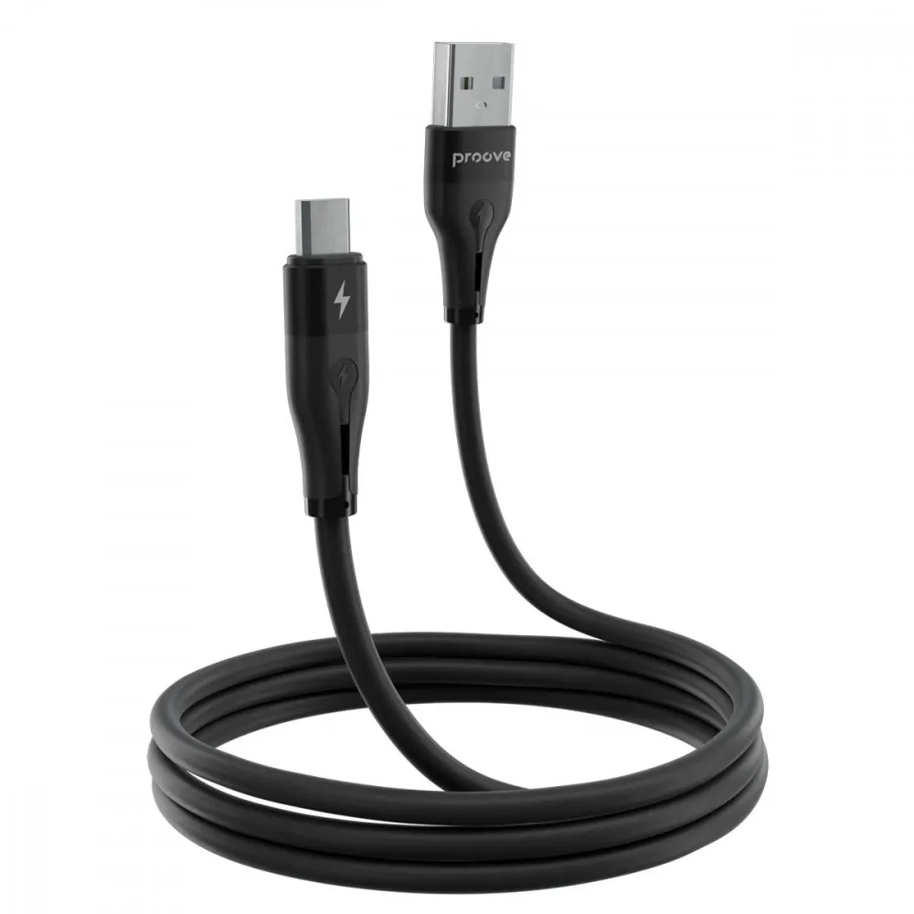 Кабель Proove Soft Silicone USB to Micro USB 2.4A (1m) (white) - мініатюра 7