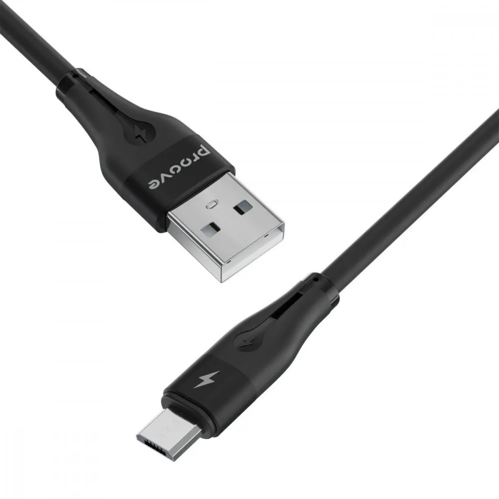 Кабель Proove Soft Silicone USB to Micro USB 2.4A (1m) (white) - мініатюра 8