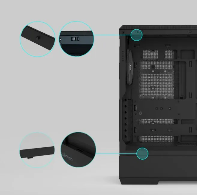 Корпус Zalman P50 DS Black без БЖ - мініатюра 16