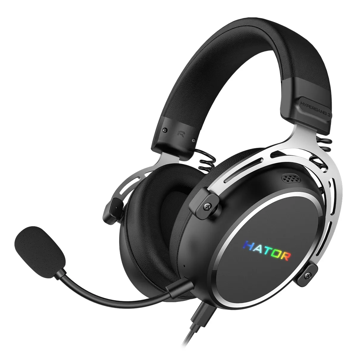 Гарнiтура Hator Hypergang 3 Hi-Res Black (ESH50) - мініатюра 2