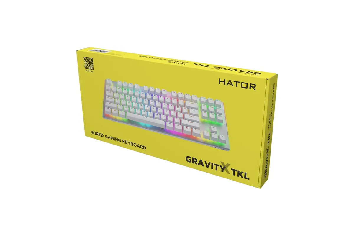 Клавіатура Hator Gravity X TKL Orange White (HTK551US) - мініатюра 7