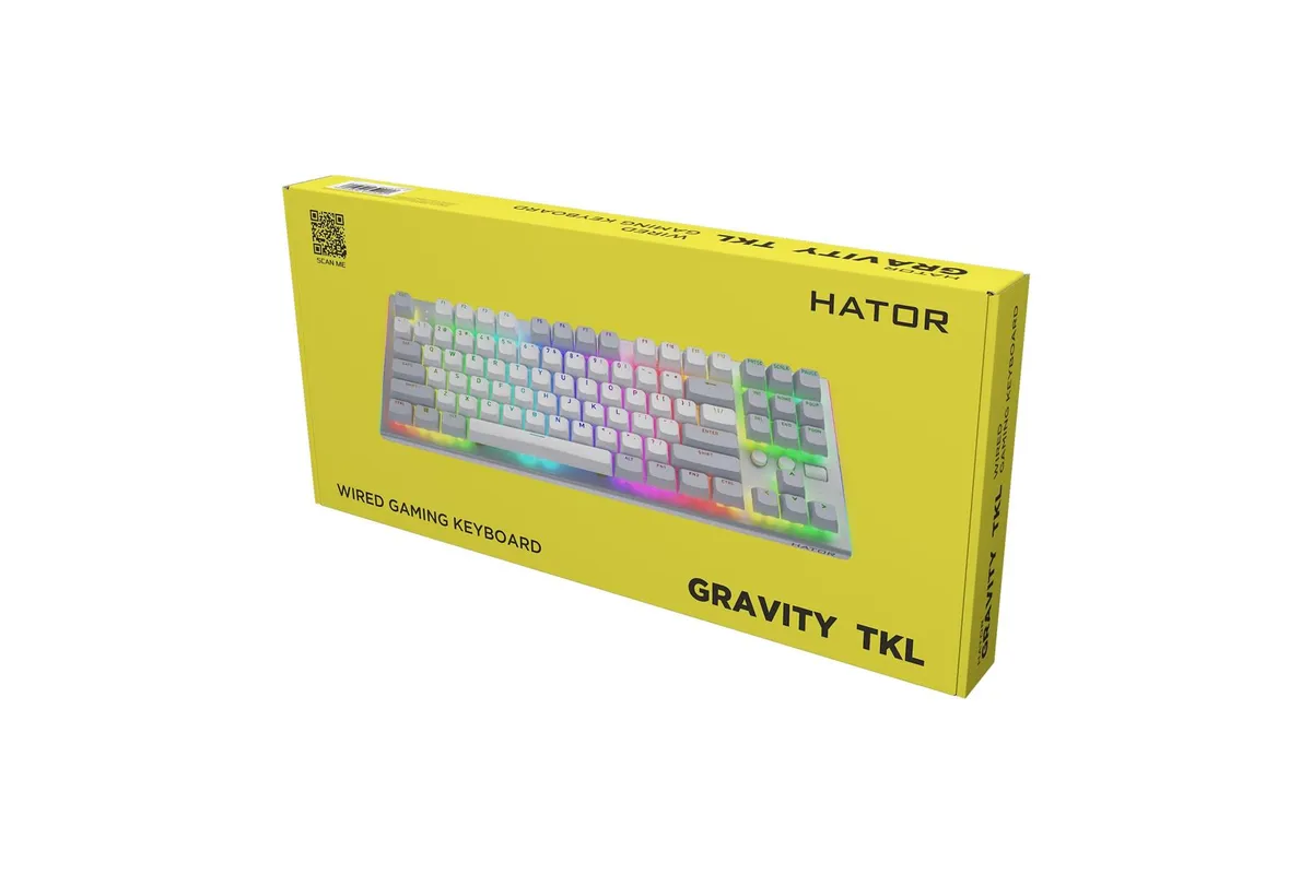 Клавіатура Hator Gravity TKL Orange White (HTK561US) - мініатюра 7