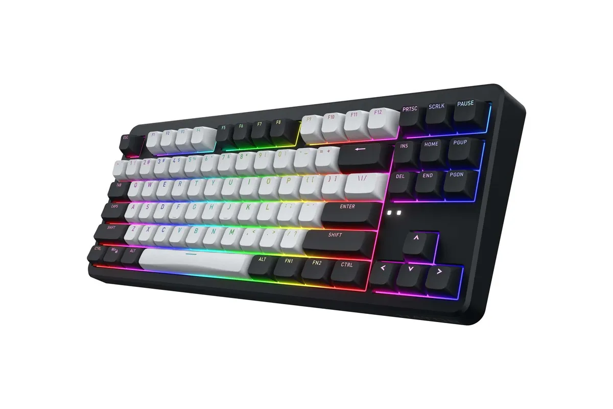 Клавіатура Hator Rockfall 3 Mecha TKL Wireless Orange Black (HTK850US) - мініатюра 2