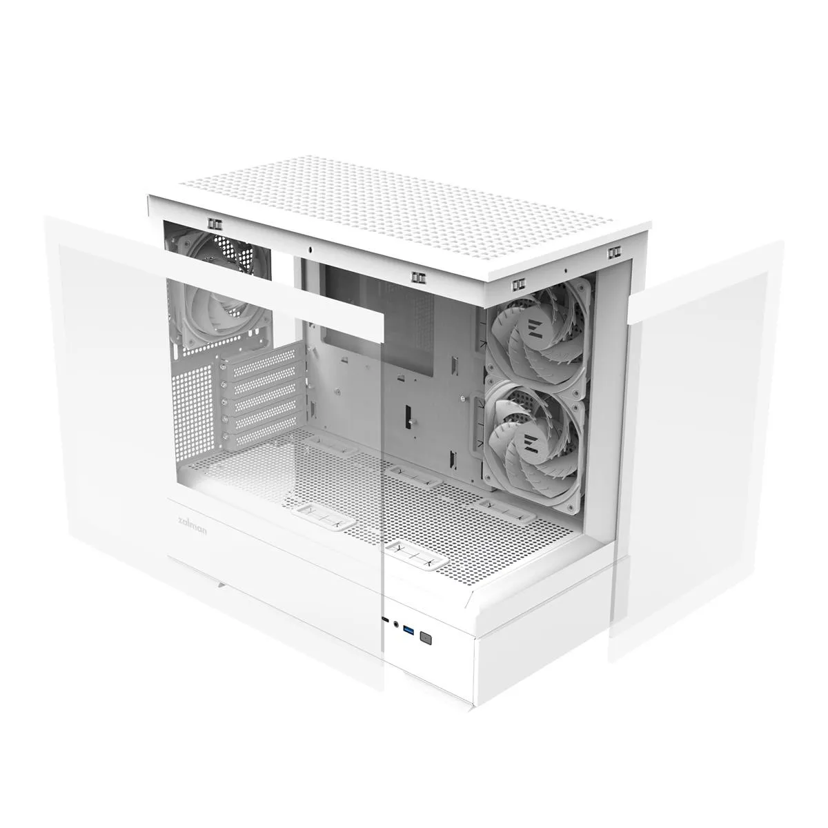 Корпус Zalman P30 White V2 без БЖ - мініатюра 9
