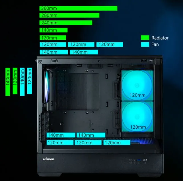 Корпус Zalman P30 Black V2 без БЖ - мініатюра 17