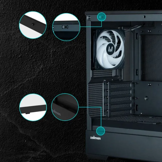 Корпус Zalman P30 Black V2 без БЖ - мініатюра 19