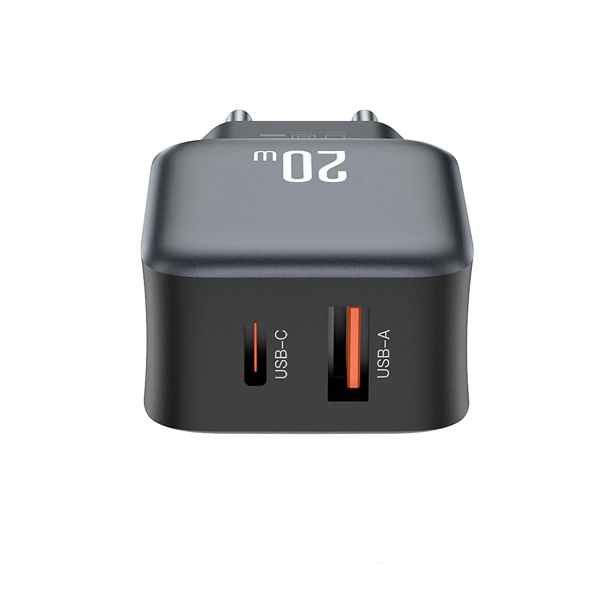 Мережевий зарядний пристрій XO L154 (1USB-С, 1USB, 3А) PD, QC 3.0 Black (L154.black) - мініатюра 2