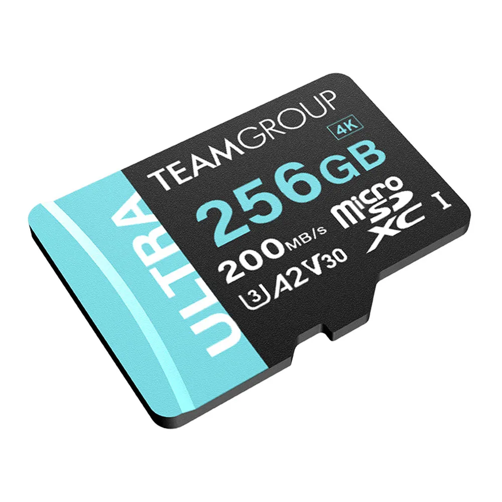 Карта пам`ятi MicroSDXC  256GB UHS-I/U3 Class 10 Team Ultra R200/W150MB/s + SD-адаптер (TULMSDX256GIA2V3022503) - мініатюра 2