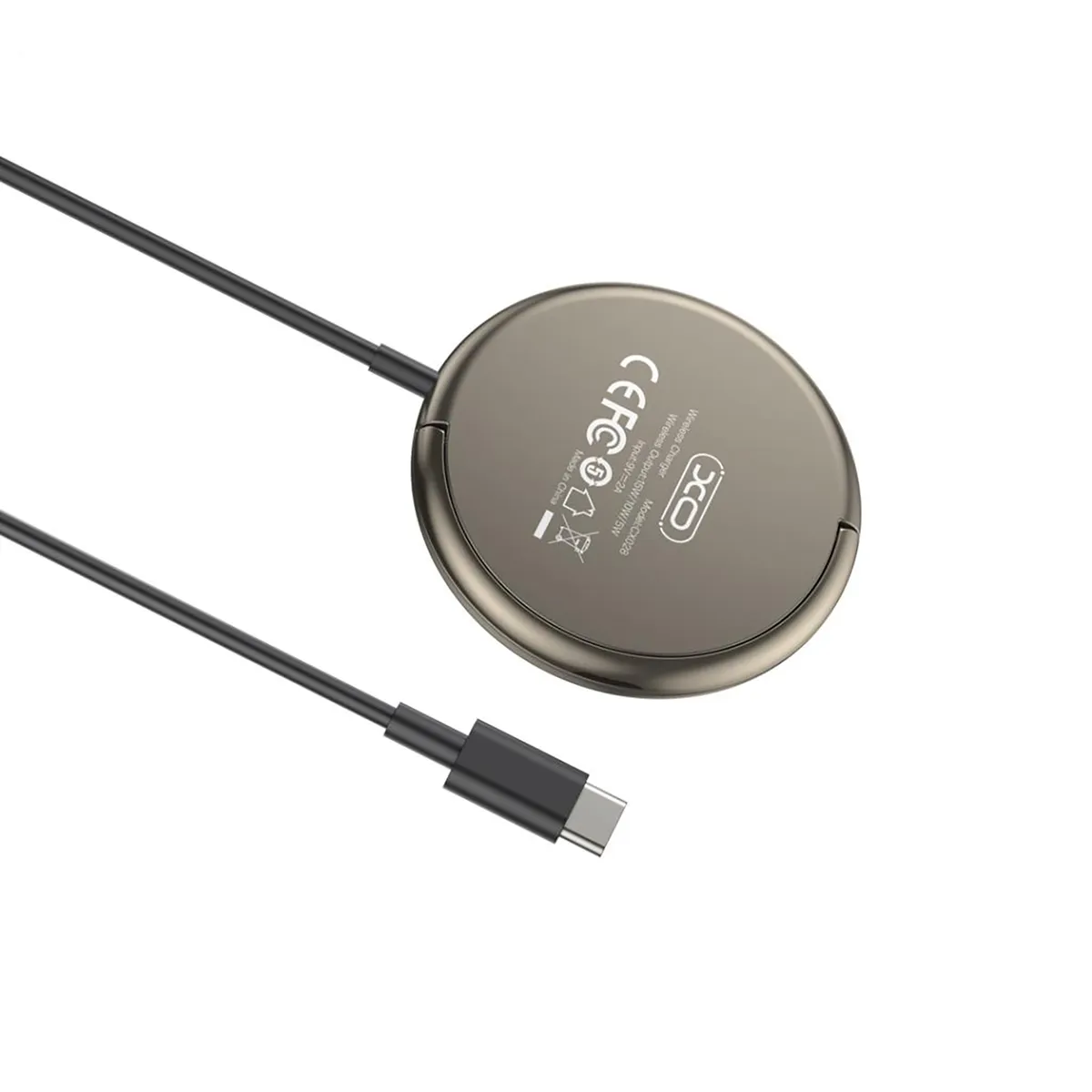 Бездротовий зарядний пристрій XO CX028 15W Beige (CX028.tranish) - мініатюра 2