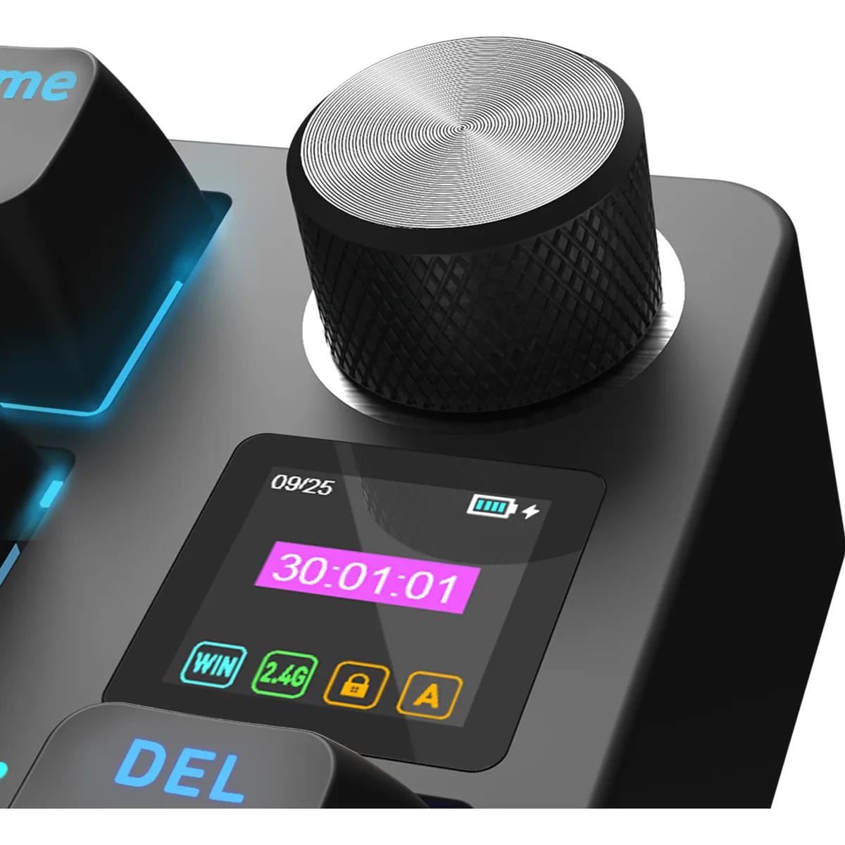 Клавіатура бездротова Hator Icefall PRO Wireless, TFT display Black (HTK450UA) - мініатюра 4