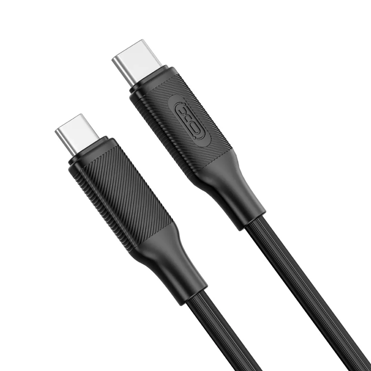 Кабель XO USB Type-C - USB Type-C (M/M), 3А, 60W, 1.2 м, Black (NB-Q265B-CC.black) - мініатюра 2