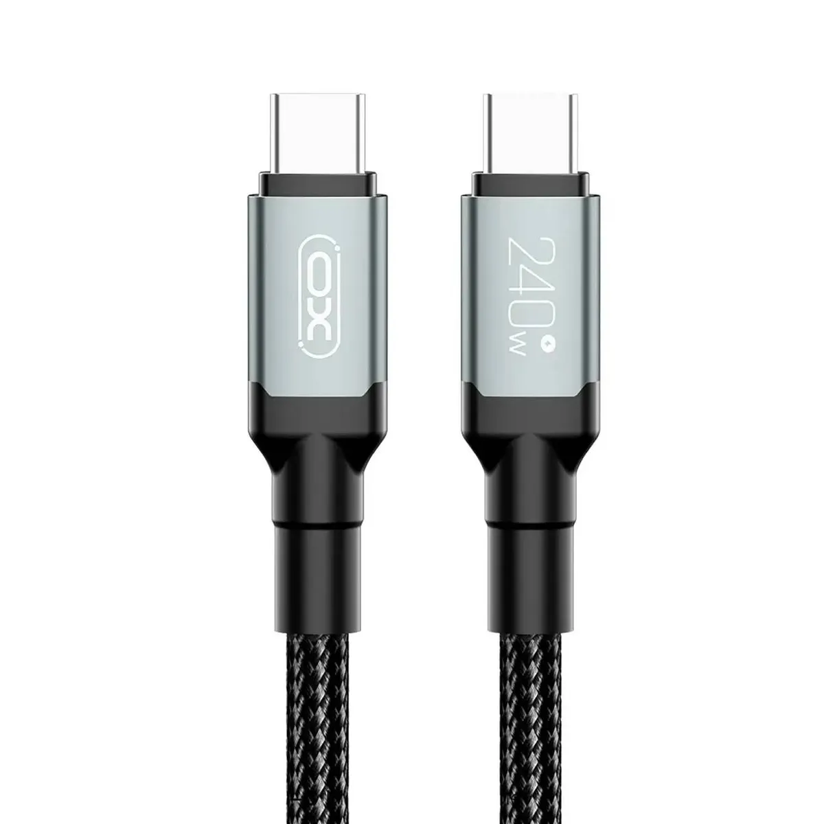 Кабель XO USB Type-C - USB Type-C (M/M), 5А, 240W, 2 м, Black (NB-Q264B-CC.black) - мініатюра 2