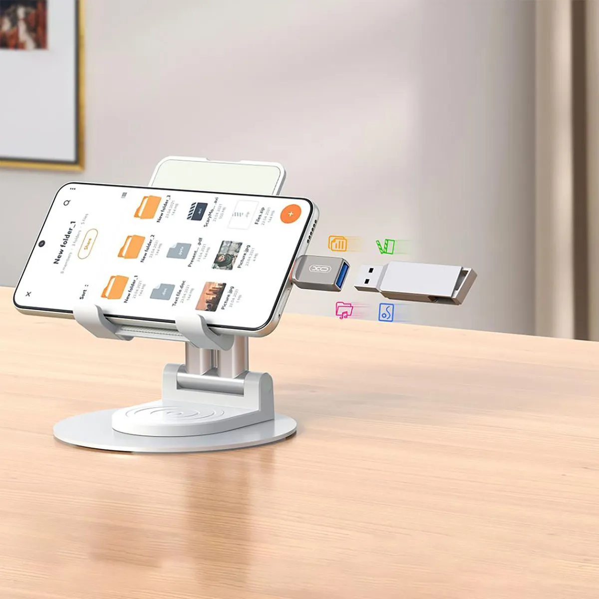 Адаптер XO USB Type-C - Lightning (F/M) Grey (NB281B-СA.tranish) - мініатюра 4