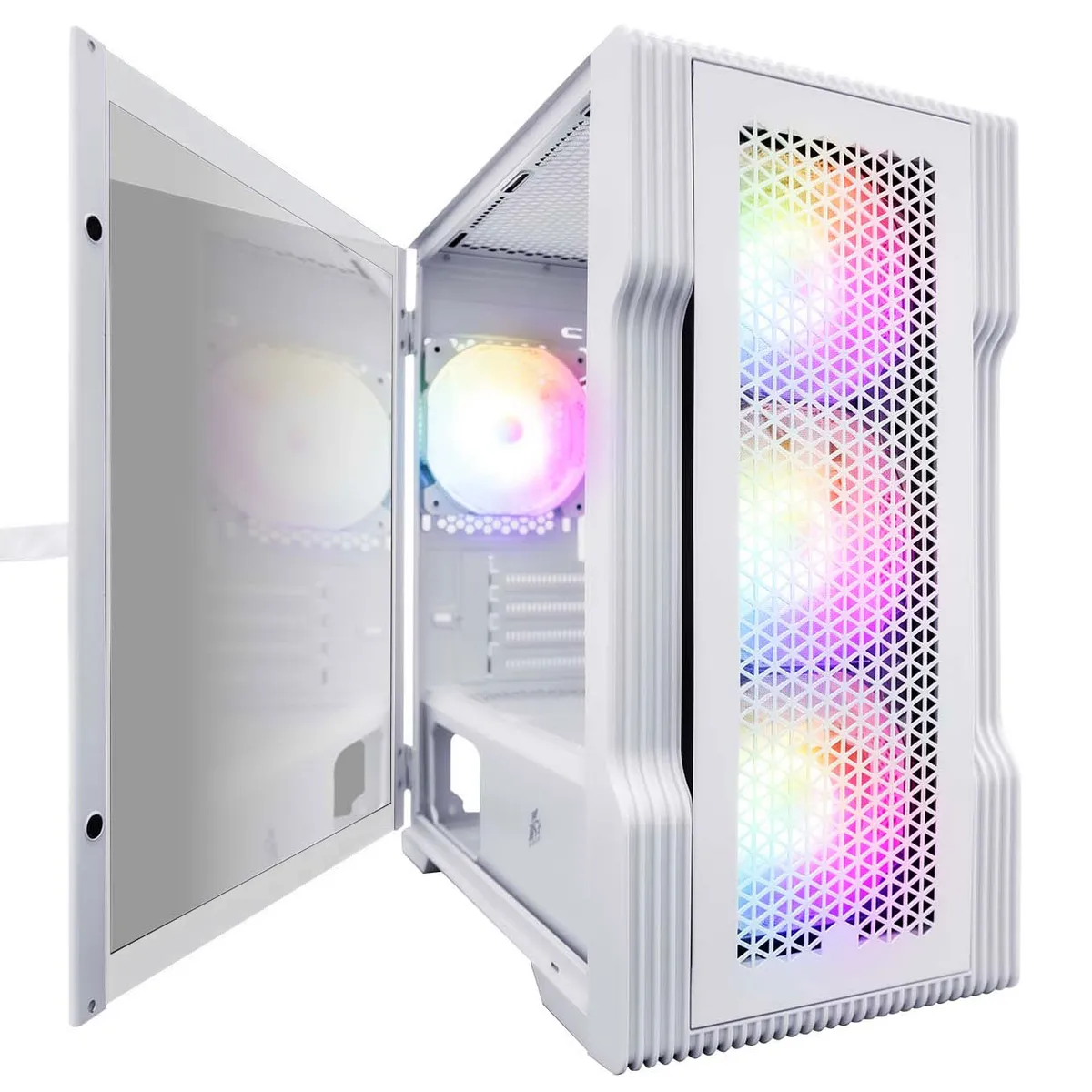 Корпус 1stPlayer T3-WH-4F1-W White без БЖ - мініатюра 4