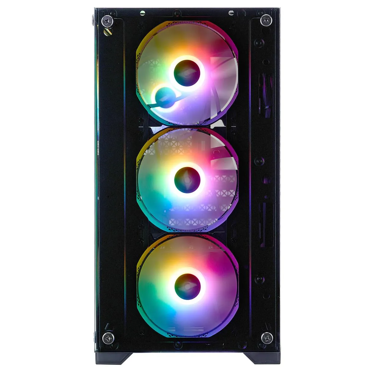 Корпус 1stPlayer X2-M-BK-4F7 Black без БЖ - мініатюра 3